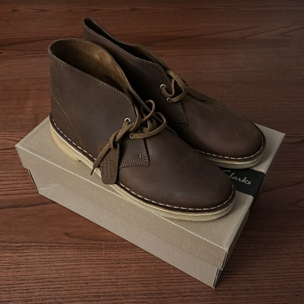 Clarks Originals Desert boots in Beeswax - Picture 4 of 8